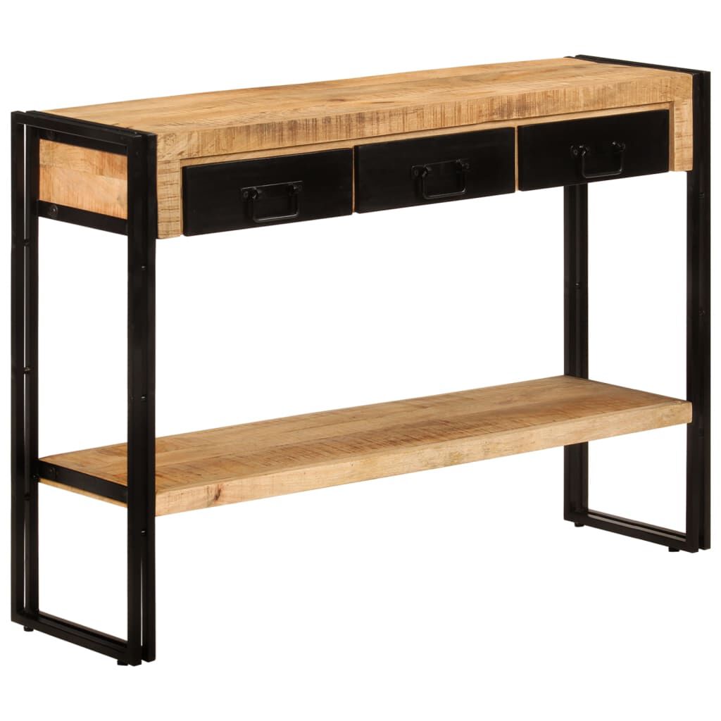 vidaXL Console Table 110x30x76 cm Solid Wood Mango