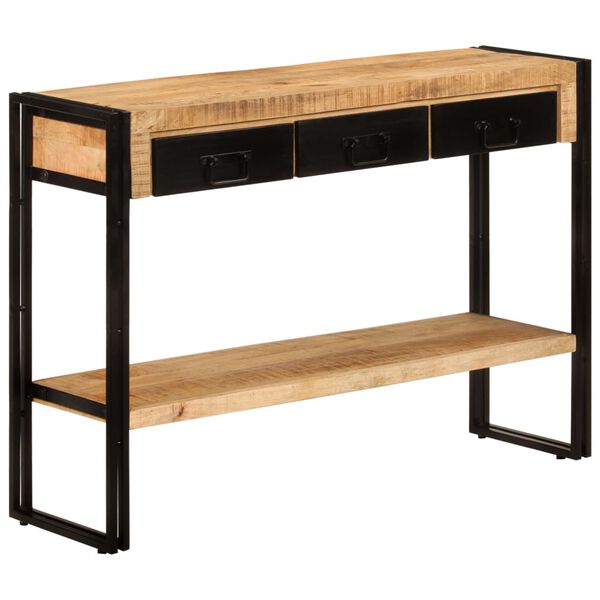 vidaXL Console Table 110x30x76 cm Solid Wood Mango