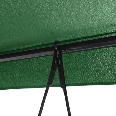 vidaXL Garden Swing Bench with Canopy Green Steel