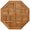 vidaXL Table Top 90x90x2.5 cm Octagonal Solid Wood Teak