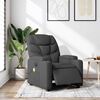 vidaXL Electric Massage Recliner Chair Dark Grey Fabric