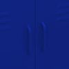 vidaXL Storage Cabinet Navy Blue 80x35x101.5 cm Steel