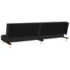 vidaXL 2-Seater Sofa Bed Black Fabric