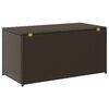 vidaXL Garden Storage Box Poly Rattan 100x50x50 cm Brown