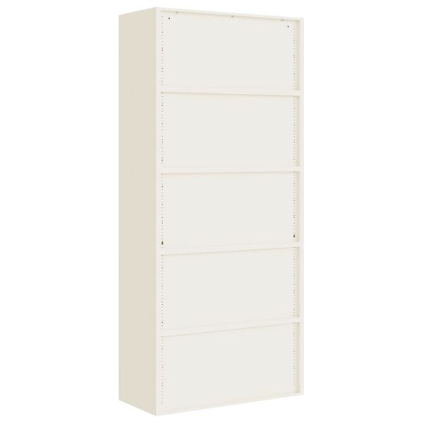 vidaXL File Cabinet White 90x40x200 cm Steel