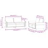 vidaXL 2 Piece Sofa Set with Cushions Black Velvet