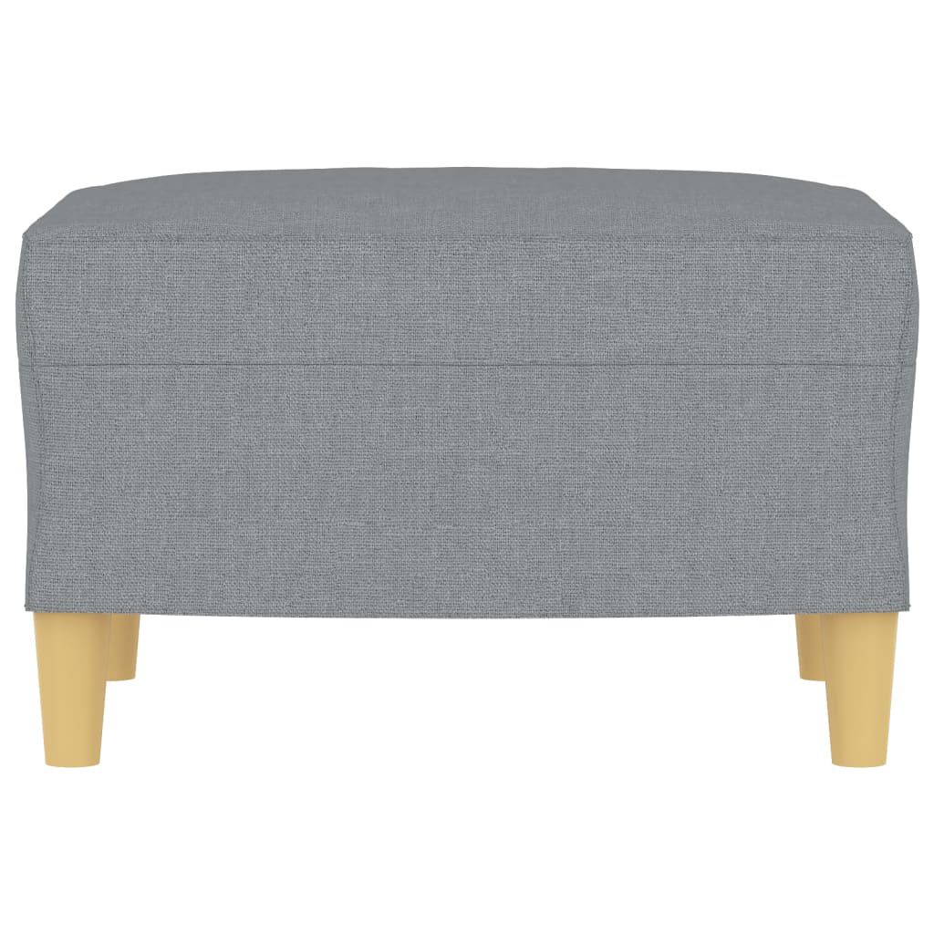 vidaXL Footstool Light Grey 60x50x41 cm Fabric