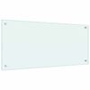 vidaXL Kitchen Backsplash 2 pcs White 90 x 40 cm Tempered Glass