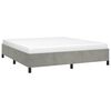 vidaXL Bed Frame without Mattress Light Grey California King Velvet