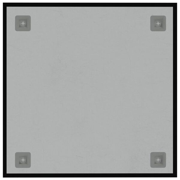 vidaXL Wall-mounted Magnetic Board Black 40x40 cm&nbsp;Tempered Glass