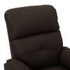 vidaXL Electric Massage Chair Dark Brown Fabric