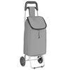 vidaXL Shopping Trolley Folding Grey 35 x 28 x 92 cm Oxford fabric