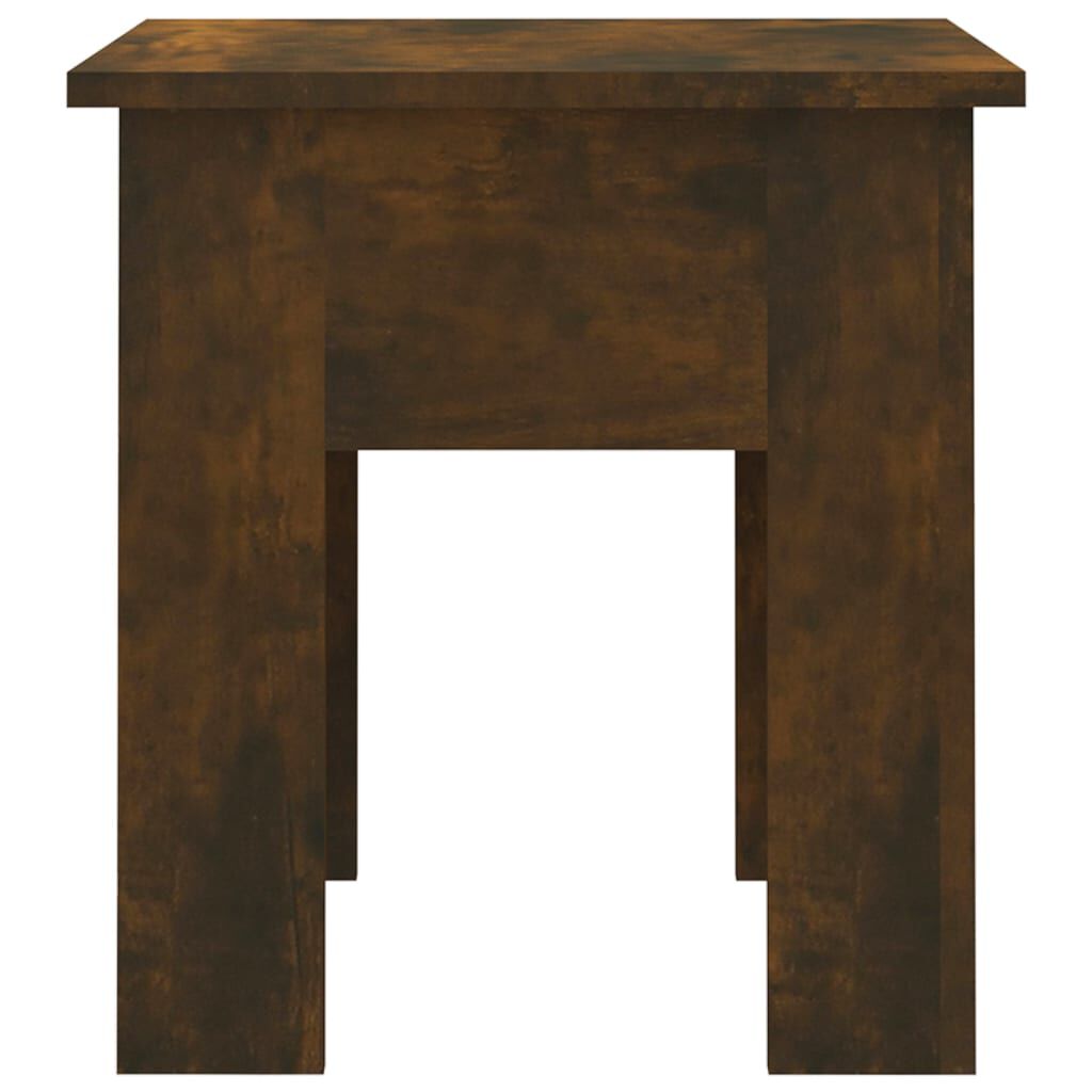 vidaXL Coffee Table Smoked Oak 40x40x42 cm Engineered Wood