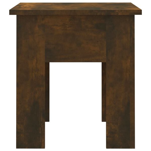 vidaXL Coffee Table Smoked Oak 40x40x42 cm Engineered Wood