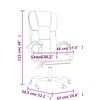 vidaXL Reclining Office Chair Black Faux Leather