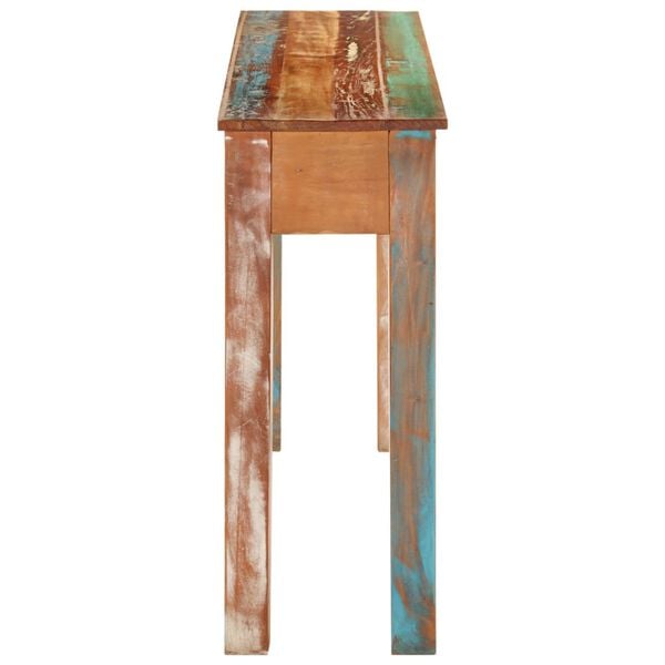 vidaXL Console Table 110x30x75 cm Solid Wood Reclaimed