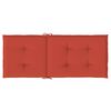 vidaXL Highback Chair Cushions 2 pcs Melange Red 120x50x4 cm Fabric