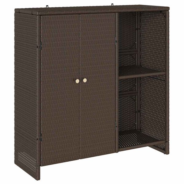 vidaXL Storage Cabinet with Storage Brown 100 x 36 x 102 cm Rattan