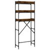 vidaXL Washing Machine Shelf Smoked Oak 67x25x163 cm Engineered Wood