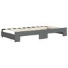 vidaXL Daybed with Trundle without Mattress Dark Grey 100x190 cm