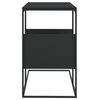 vidaXL Side Table Black 55x36x59.5 cm Engineered Wood