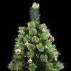 vidaXL Artificial Hinged Christmas Tree 300 LEDs & Ball Set 180 cm