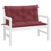 vidaXL Garden Bench Cushions 2 pcs Melange Wine Red 100x50x7 cm Fabric