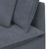 vidaXL Modular Sofa Corner Module with Cushions Dark Grey 100 cm