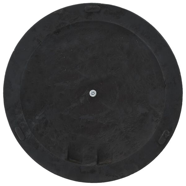 vidaXL Parasol Base Round Polyresin 19 kg Black
