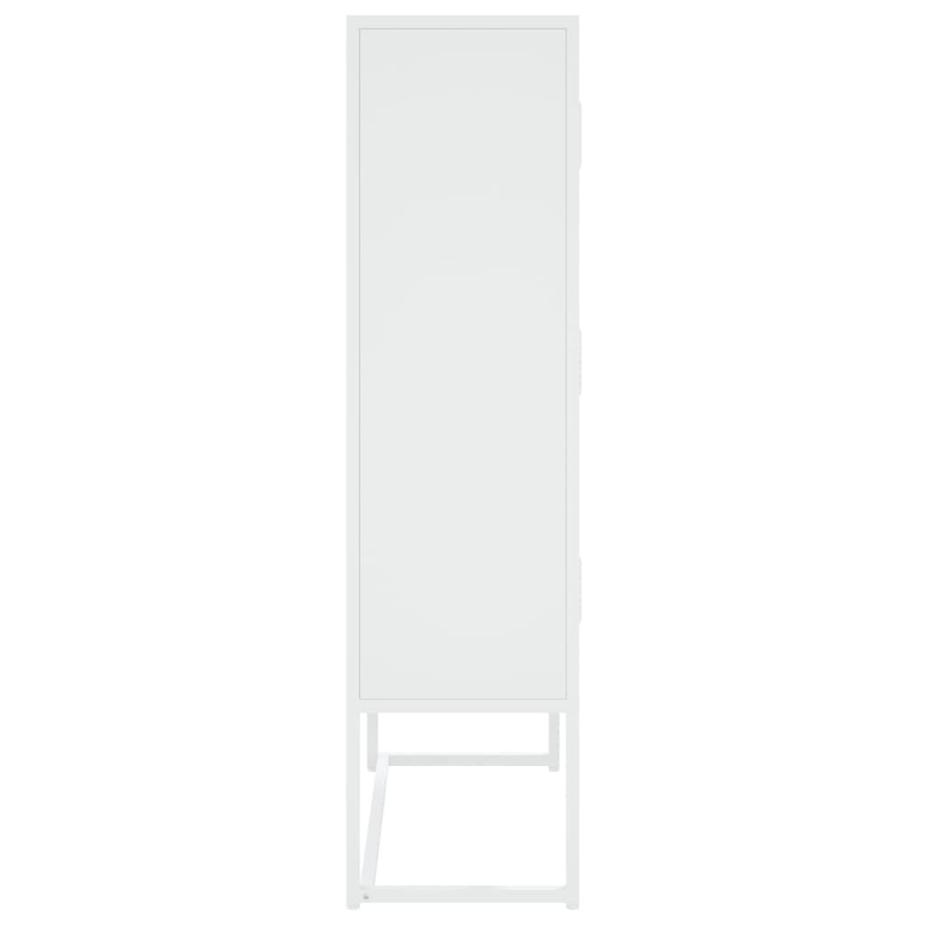 vidaXL Highboard White 80x35x135 cm Steel