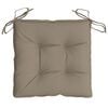 vidaXL Pallet Cushions 2pcs Taupe 50x50x7 cm Oxford Fabric