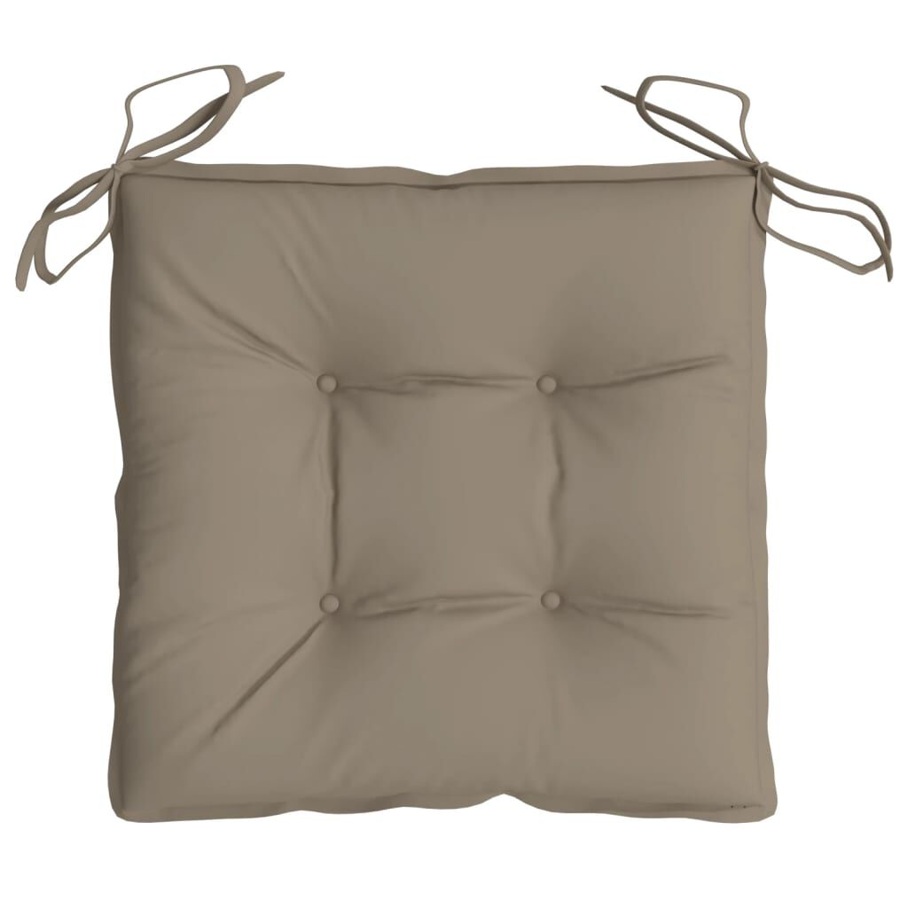 vidaXL Pallet Cushions 2pcs Taupe 50x50x7 cm Oxford Fabric
