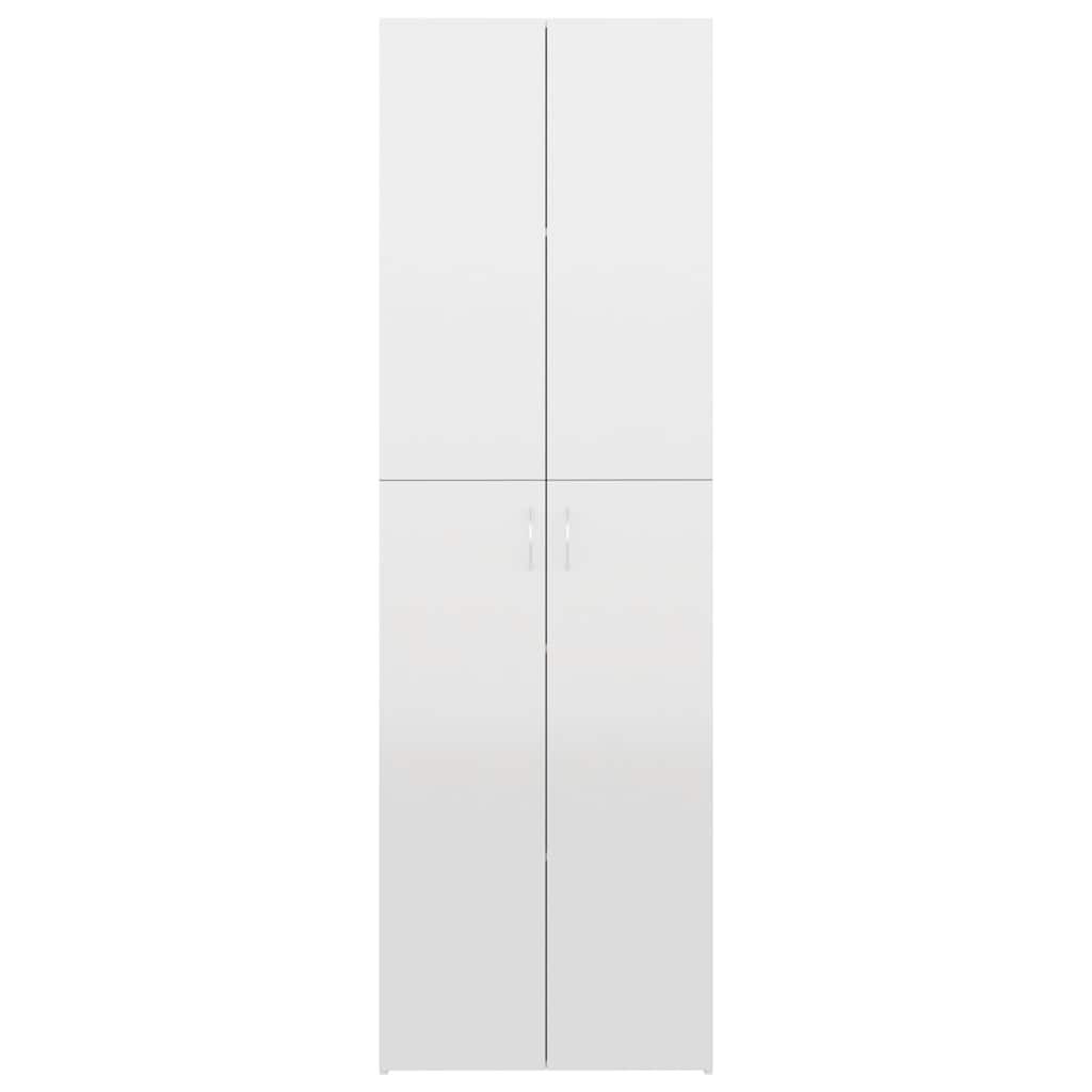 vidaXL Office Cabinet High Gloss White 60x32x190 cm Engineered Wood