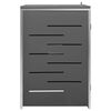 vidaXL Single Wheelie Bin Shed 69x77.5x112.5 cm Stainless Steel