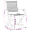 vidaXL 7 Piece Garden Dining Set Grey Polypropylene and Solid Wood