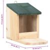 vidaXL Squirrel Houses 4 pcs Firwood