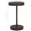 vidaXL 3 Piece Garden Bar Set with Cushions Poly Rattan Brown