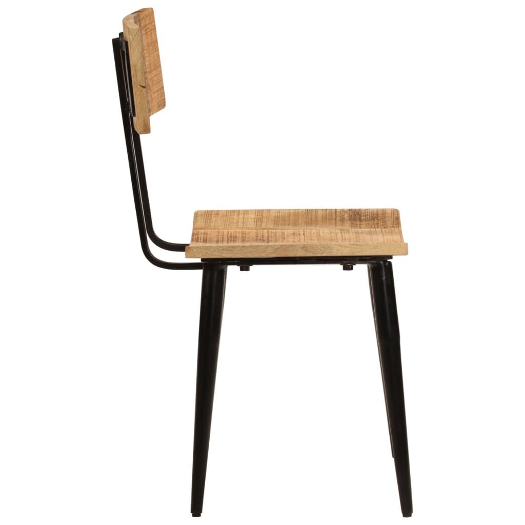 vidaXL Dining Chairs 2 pcs 44x40x80 cm Solid Wood Mango