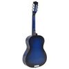 vidaXL 8 Piece Classical Guitar Beginner Set Blue 3/4 36"