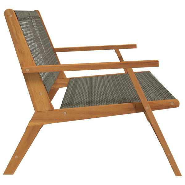 vidaXL Garden Furniture Grey 122 x 78 x 73 cm Solid Acacia Wood