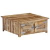 vidaXL Coffee Table 70x70x30 cm Solid Mango Wood