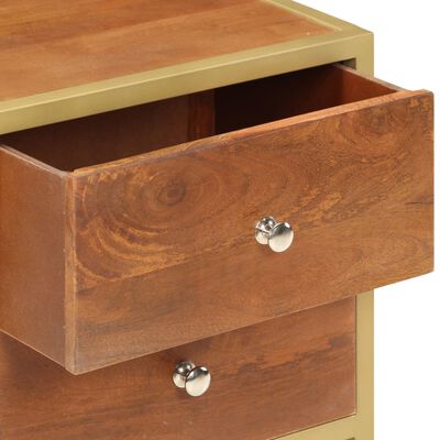 vidaXL Bedside Cabinet 40x35x50 cm Solid Mango Wood