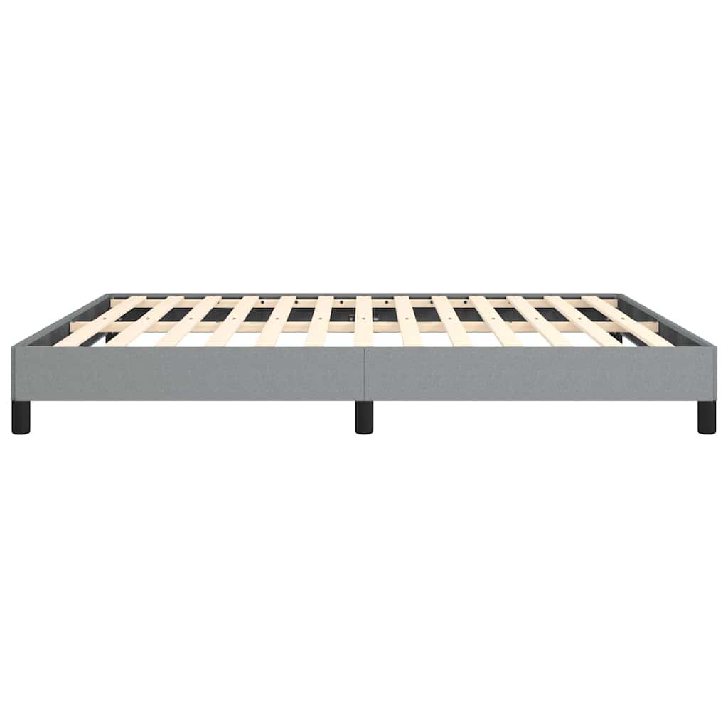 vidaXL Bed Frame without Mattress Light Grey 193x203 cm Fabric