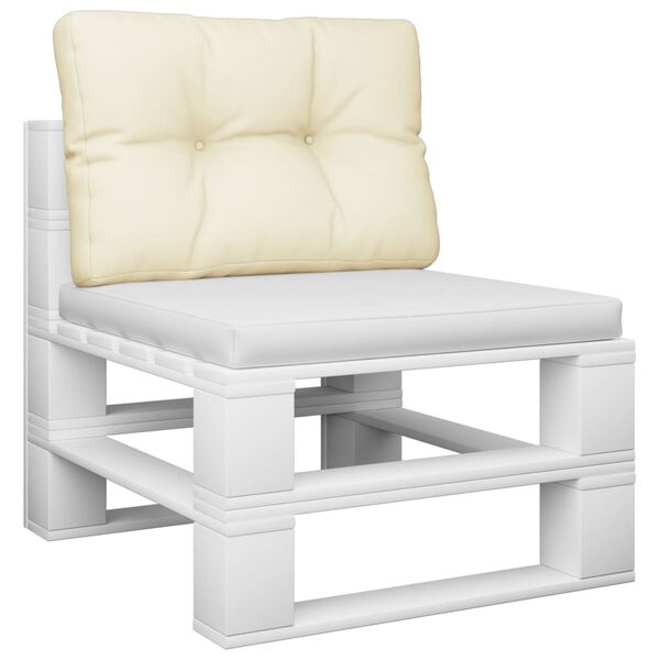 vidaXL Pallet Cushion Cream 60x40x12 cm Fabric