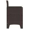 vidaXL Garden Chair 2 pcs Brown 53 x 49 x 85 cm PP