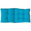 vidaXL Lowback Chair Cushions 2 pcs Light Blue Oxford Fabric
