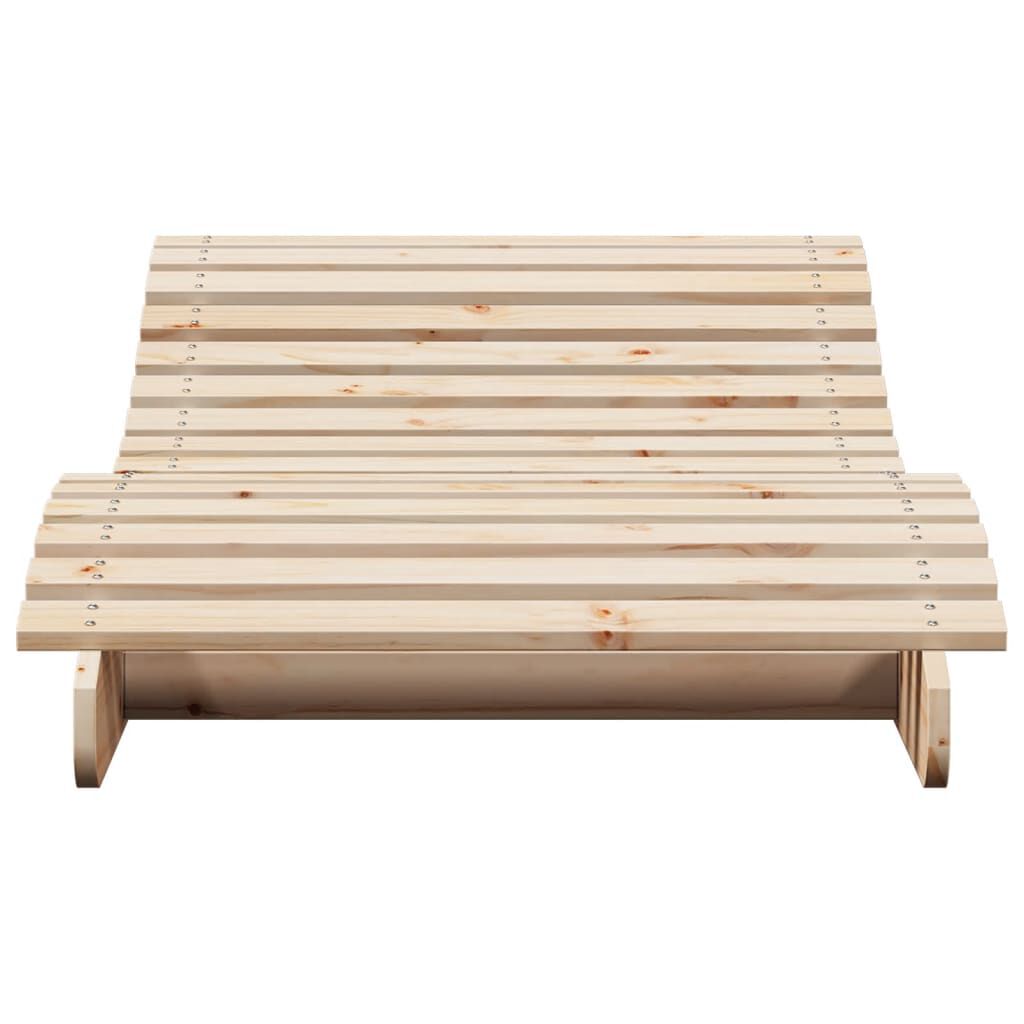 vidaXL Sun Lounger 205x80x31.5 cm Solid Wood Pine
