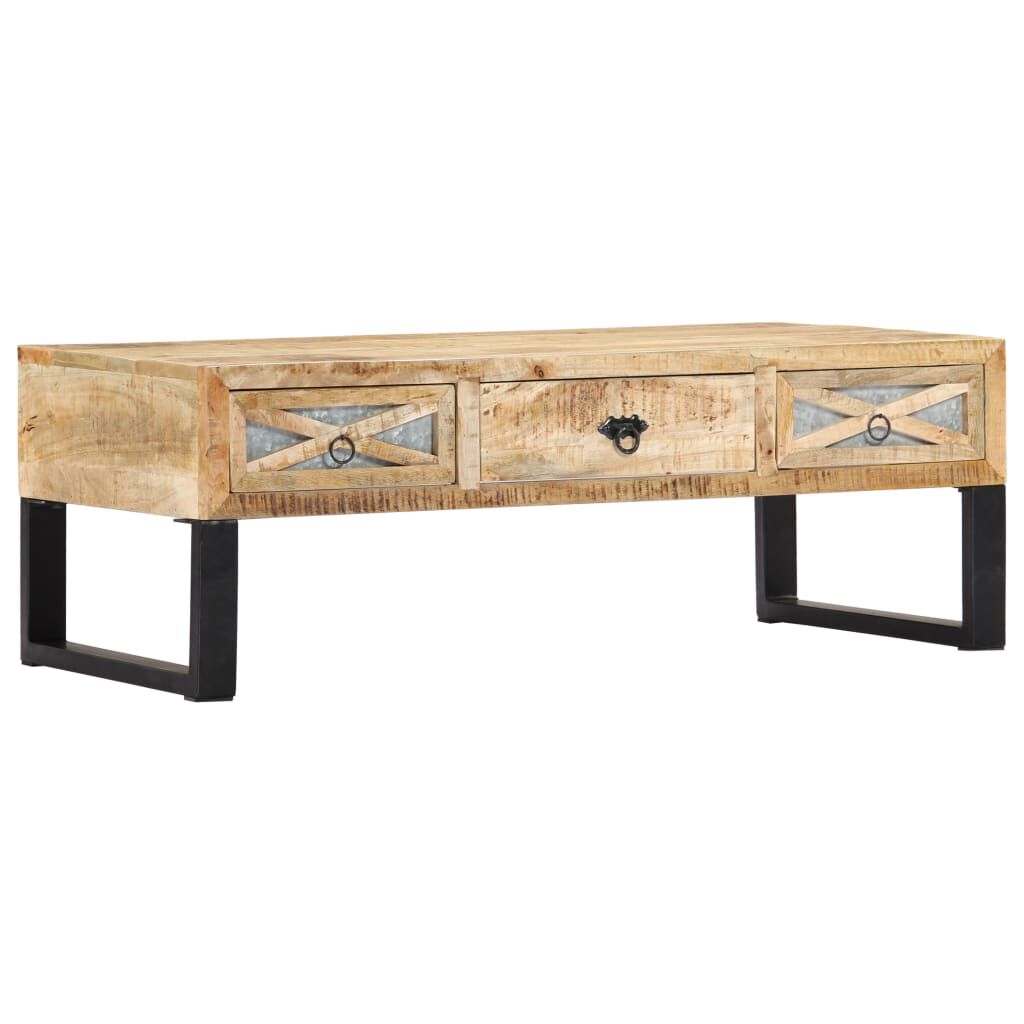 vidaXL Coffee Table 110x50x38 cm Solid Mango Wood