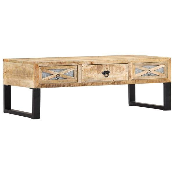 vidaXL Coffee Table 110x50x38 cm Solid Mango Wood