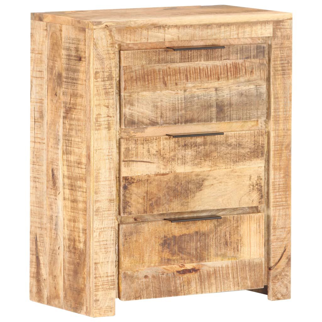 vidaXL Sideboard 59x33x75 cm Rough Mango Wood